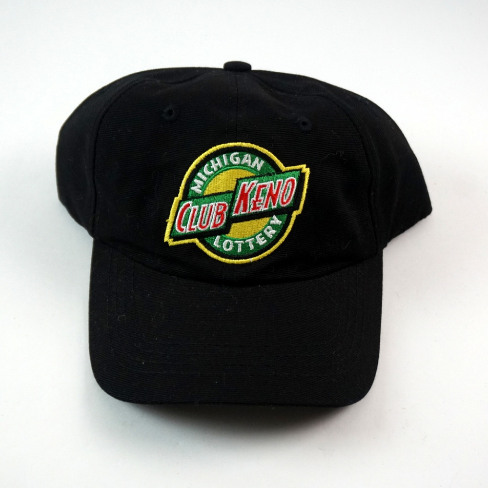 Michigan Lottery Club Keno Strapback Hat BLACK
